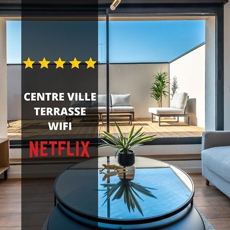 Downtown Rooftop - Centre Ville - Wifi - Terrasse - Netflix أميا المظهر الخارجي الصورة