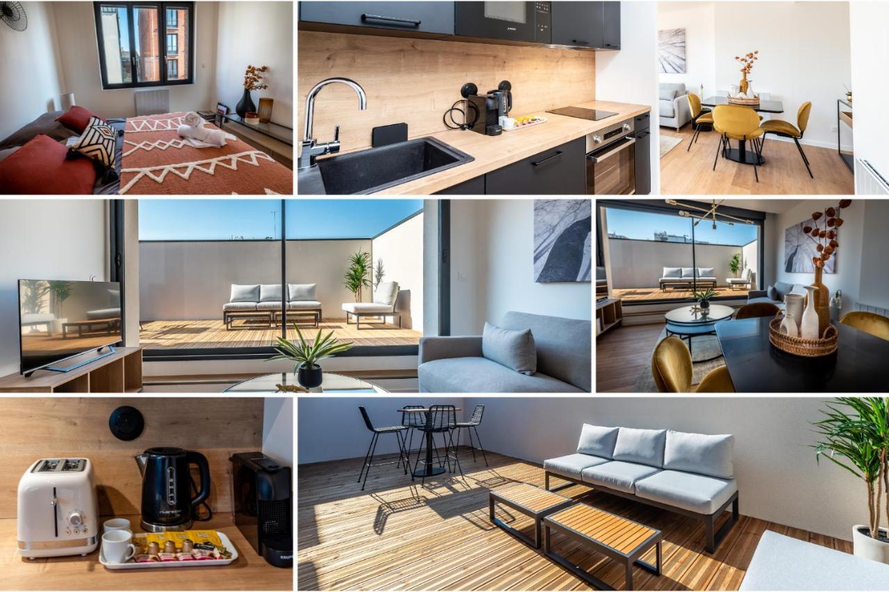 Downtown Rooftop - Centre Ville - Wifi - Terrasse - Netflix أميا المظهر الخارجي الصورة
